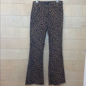 Lucky & Blessed Leopard Flare Cowgirl Boujie Jean
